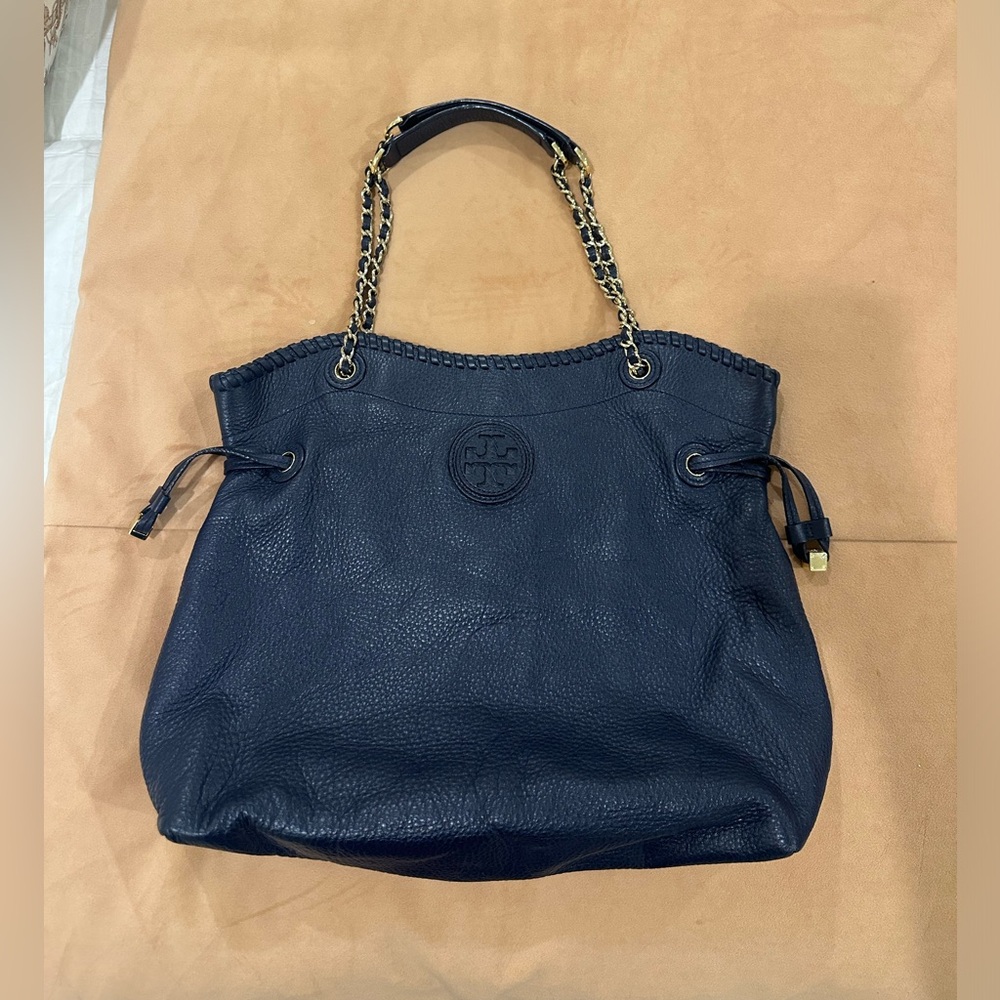 Tory Burch Marion Slouchy tote Navy Blue